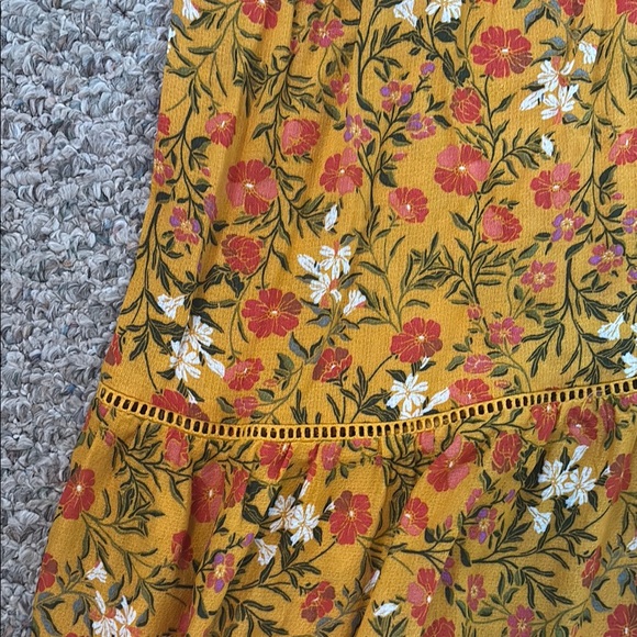 Floral Yellow Skirt - Picture 3 of 6
